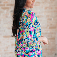 Little Lovely Blouse in Neon Floral