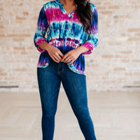 Little Lovely Blouse in Tie Dye