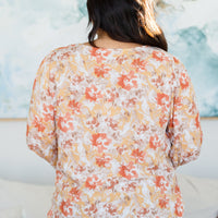 Marigold Dreams Floral Blouse