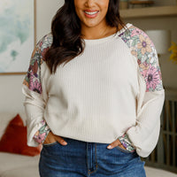 Mountain Side Waffle Knit Long Sleeve Top