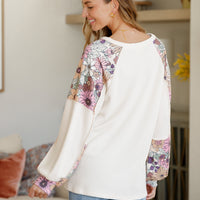 Mountain Side Waffle Knit Long Sleeve Top