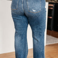 Rose High Rise 90's Straight Jeans in Dark Wash