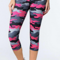 Pink Camo Workout capris