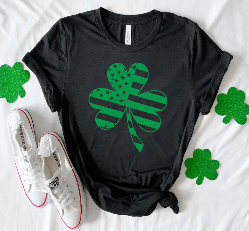 Distressed Flag Clover