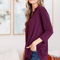 So Outstanding Top in Dark Magenta