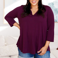 So Outstanding Top in Dark Magenta