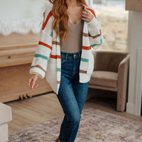 Walk The Line Cable Knit Cardigan