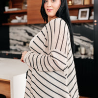 Weekend Adventure Striped Longline Cardigan