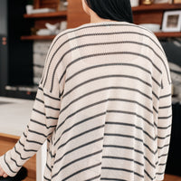 Weekend Adventure Striped Longline Cardigan