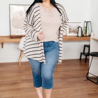 Weekend Adventure Striped Longline Cardigan