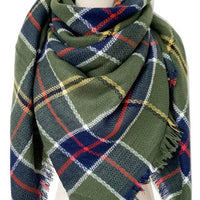 Plaid Imitation Cashmere Scarf