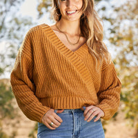 HYFVE Cuddle Weather Surplice Sweater
