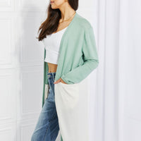 Culture Code Until You Came Color Block Duster Cardigan