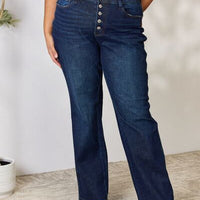 Kancan Full Size Mid Rise Flare Jeans