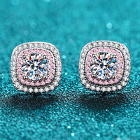 1 Carat Moissanite Stud Earrings