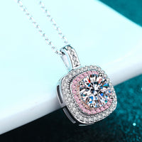 Moissanite Geometric Pendant Necklace