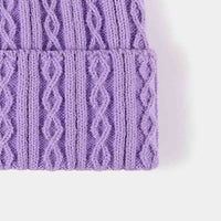 Mixed Knit Cuff Beanie