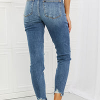 Judy Blue Dahlia Full Size Distressed Patch Jeans