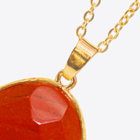 Contrast Teardrop Crystal Pendant