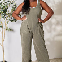 Celeste Full Size Straight Overall with Pockets