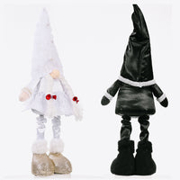Wedding Bow Detail Pom-Pom Telescopic Leg Gnome