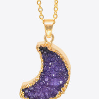 Moon Druzy Pendant