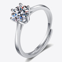 Moissanite 6-Prong Adjustable Ring