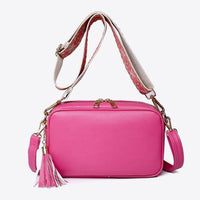 PU Leather Tassel Crossbody Bag