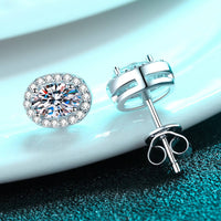 Future Style 1 Carat Moissanite Stud Earrings