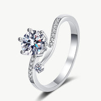 On My Mind 925 Sterling Silver Moissanite Ring