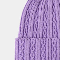 Mixed Knit Cuff Beanie