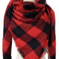 Plaid Imitation Cashmere Scarf