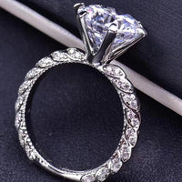 Forever Love Side Stone Moissanite Ring