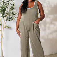 Celeste Full Size Straight Overall with Pockets