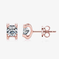 Moissanite 925 Sterling Silver Stud Earrings