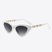 Chain Detail Cat-Eye Sunglasses