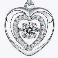 Moissanite Heart Pendant Necklace