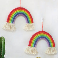 Rainbow Fringe Trim Wall Hanging Decor