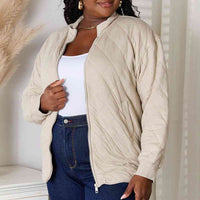 Heimish Full Size Zip-Up Jacket with Pockets