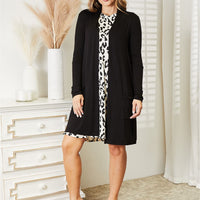 Celeste Full Size Open Front Longline Cardigan with Pockets