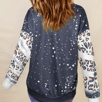 Mixed Print Drop Shoulder Sweatshirt