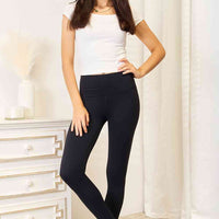 Double Take Wide Waistband Sports Leggings