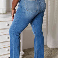 Judy Blue Full Size Straight Leg Jeans with Pockets