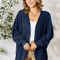 Basic Bae Full Size Ribbed Cocoon Cardigan