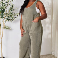 Celeste Full Size Straight Overall with Pockets