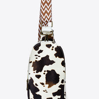 Printed PU Leather Sling Bag