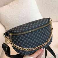 Printed PU Leather Sling Bag