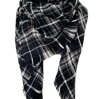 Faux Cashmere Plaid Scarf