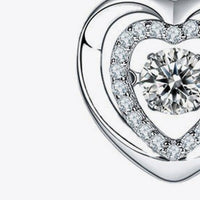 Moissanite Heart Pendant Necklace