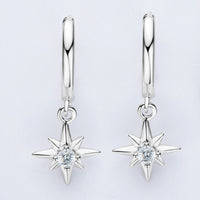 Moissanite Star Drop Earrings